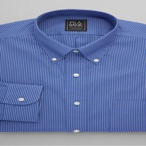 Jos. A. Bank Men's Blue Checkered Dress Shirt